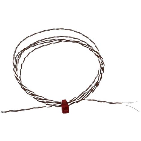 Thermocouple à jonction exposée RS PRO type T Ø 1/0.2mm, L 2m, +250°C max à Raccord dénudé ( Prix pour 1 )
