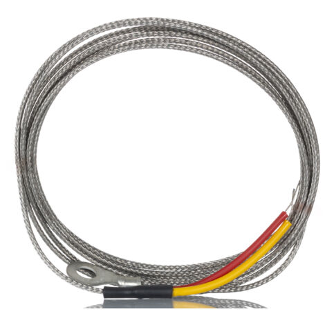 Thermocouple à rondelle RS PRO type K Ø 6mm, L 2m, +350°C max à Raccord dénudé ( Prix pour 1 )