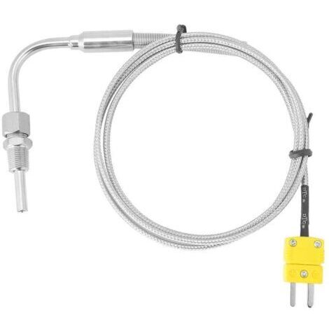 Thermocouple EGT type K pour Sonde de Température de gaz d'échappement Avec Embout et Connecteur Exposés Fils de 1/8\