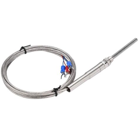 Thermocouple, Filetage M8 PT100 pour Thermocouple à Résistance Platine, Fil de Capteur de Température de Sonde de 50 Mm, Capteurs de Température Industriels (2M)