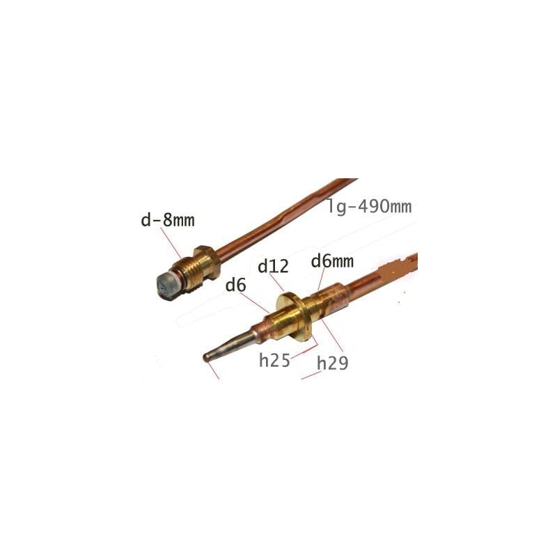 De Dietrich - thermocouple longueur 490mm pour table de cuisson