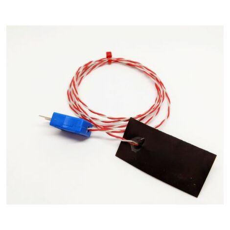 Thermocouple type K Ø 1/0.3mm, L 1m, +100°C max à Fiche mâle miniature ( Prix pour 1 )