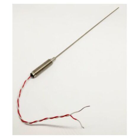 Thermocouple type K Ø 1mm, L 500mm, +750°C max à Câble ( Prix pour 1 )