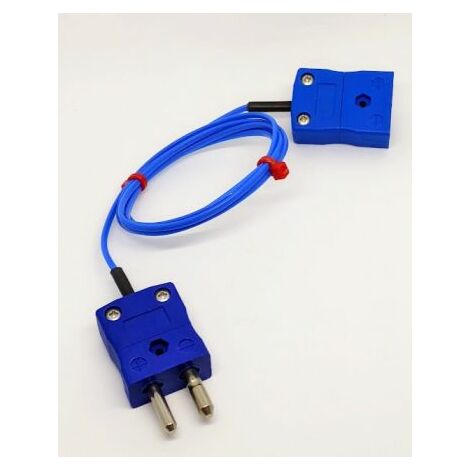 Thermocouple type K Ø 7/0.2mm, L 3m, +105°C max à Fiche mâle standard ( Prix pour 1 )