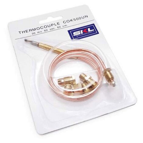 Thermocouple universel 900 mm – Compatible cuisinières FAR, FRANCIA, GLEM-GAS – Remplacement fiable – COK501UN