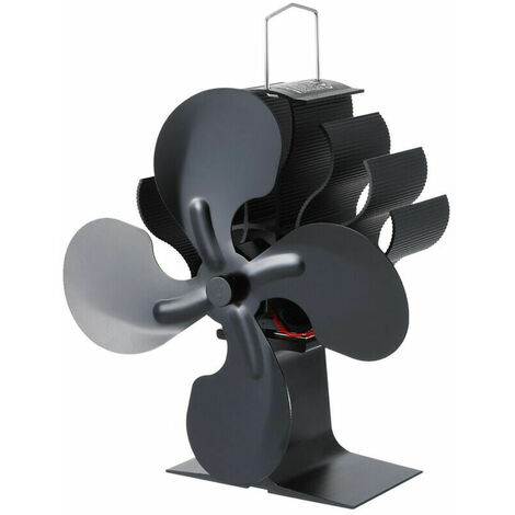 Thermodynamic 4-Blade Wood Stove Fan, Suitable for Solid Wood/Log Fireplaces, Environmentally Friendly Fan