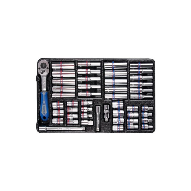 Thermoformé 1/4 en pouce et mm 48 pièces pour coffre - King Tony