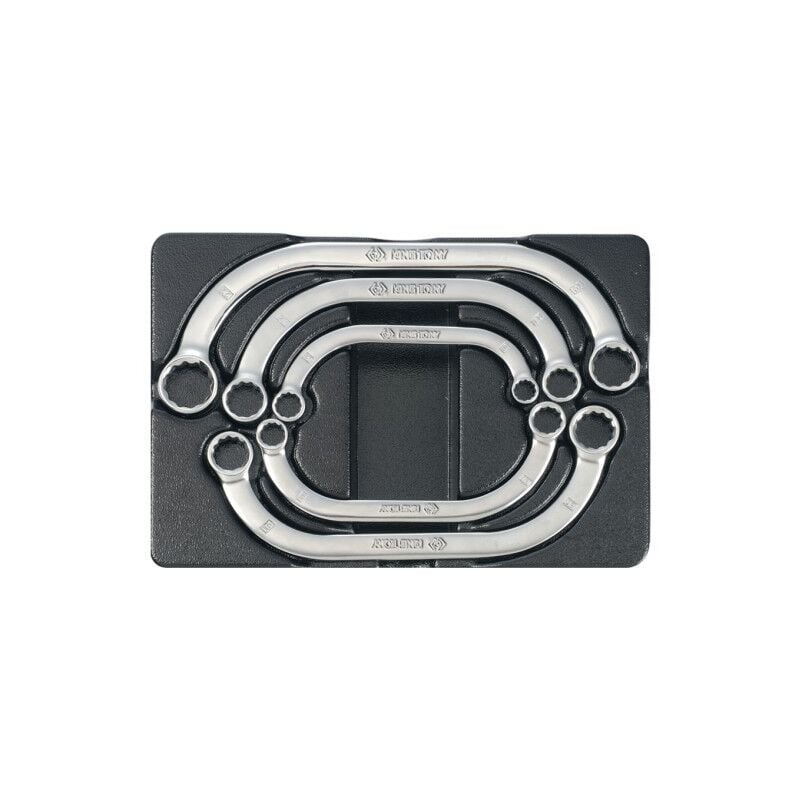 Thermoformé de 5 clés polygonales demi-lune pour servante - King Tony