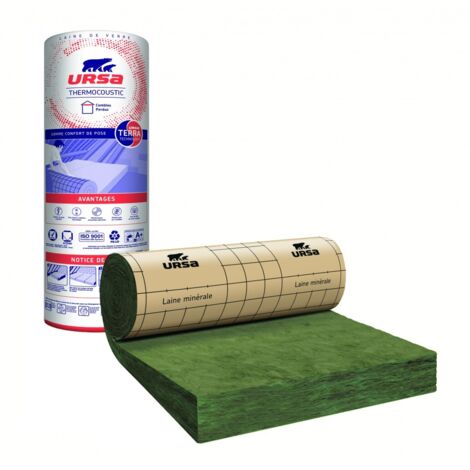 Thermoglaswolle. Kraft, 3,5 x 1,2 m, Dicke 260 mm, Lambda 40, R6,5, URSA URSA