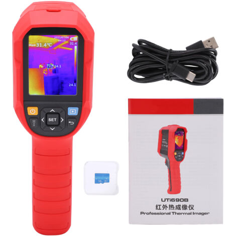 Thermographie infrarouge UTi690B pour chauffage au sol, caméra thermique numérique haute sensibilité 20℃550℃, détection de températures précise.