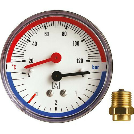 Thermomanometre TM 80 R 1/2", 0-6 bars