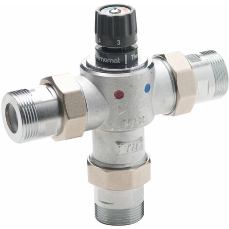 Thermomat TMT100M-K12 Bocchettoni Miscelatore, Ottone Stampato, unica