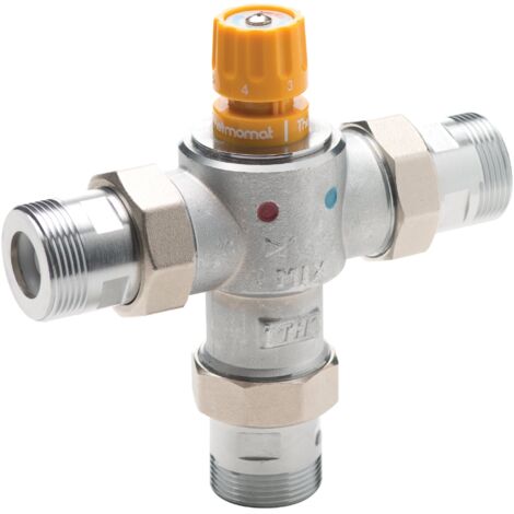 Thermomat TMT114M-SUNK13 Miscelatore con Bocchettoni Solare, Ottone Stampato, unica