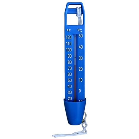 EVOLUTION Thermometer blau - 25 cm Pool Schwimmbad Poolthermometer Temperaturmessung Pool