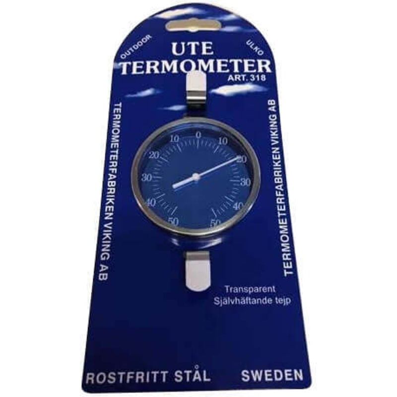 Image of Northix - Thermometer fabricen thermometer innenauen edelstahl 75 mm