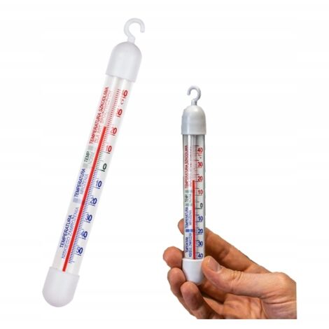Thermometer für Kühl- und Gefrierschränke, weiß, 17 cm
