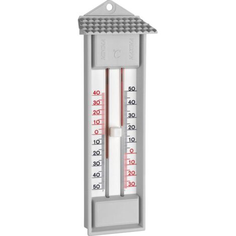 Thermometer Maxima-Minima Kunststoff, grau