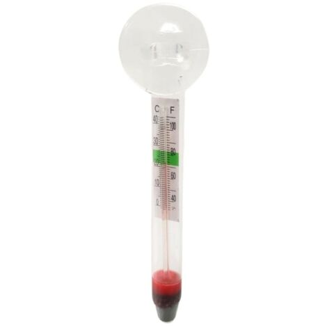Thermometer mit Saugnapf – Für Süß- & Meerwasseraquarien