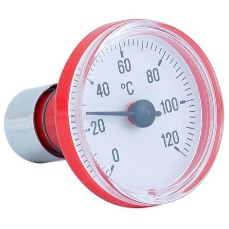 Thermometer mit Steckvorrichtung - Skala rot
