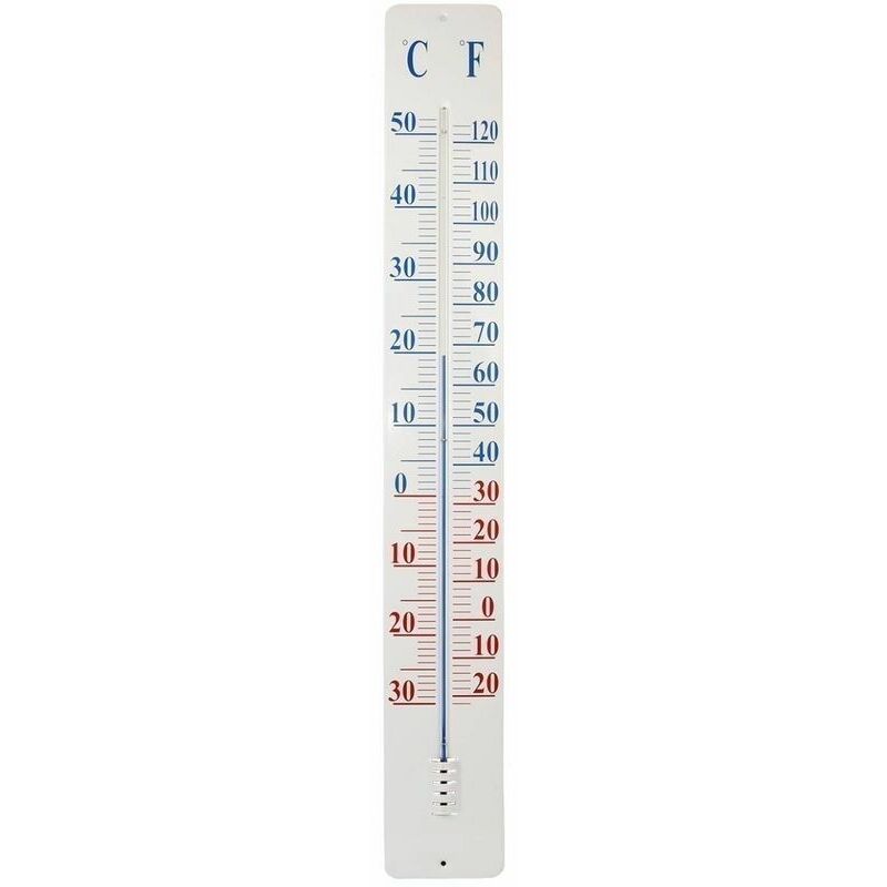 World Of Weather - Thermomètre extérieur métal 90cm