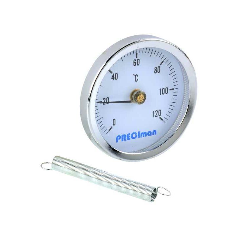 Thermomètre à bracelet en inox D.63 de 0 à +120°C P17002ROS