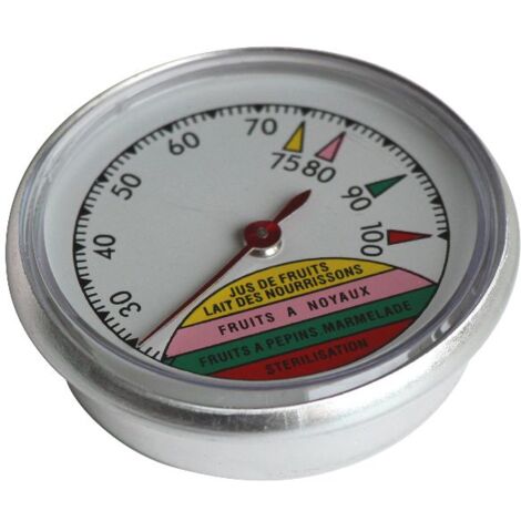 Thermomètre à cadran pour stérilisateur UV – Graduation 20° à 100°C – Lecture facile – 12661 – Guillouard