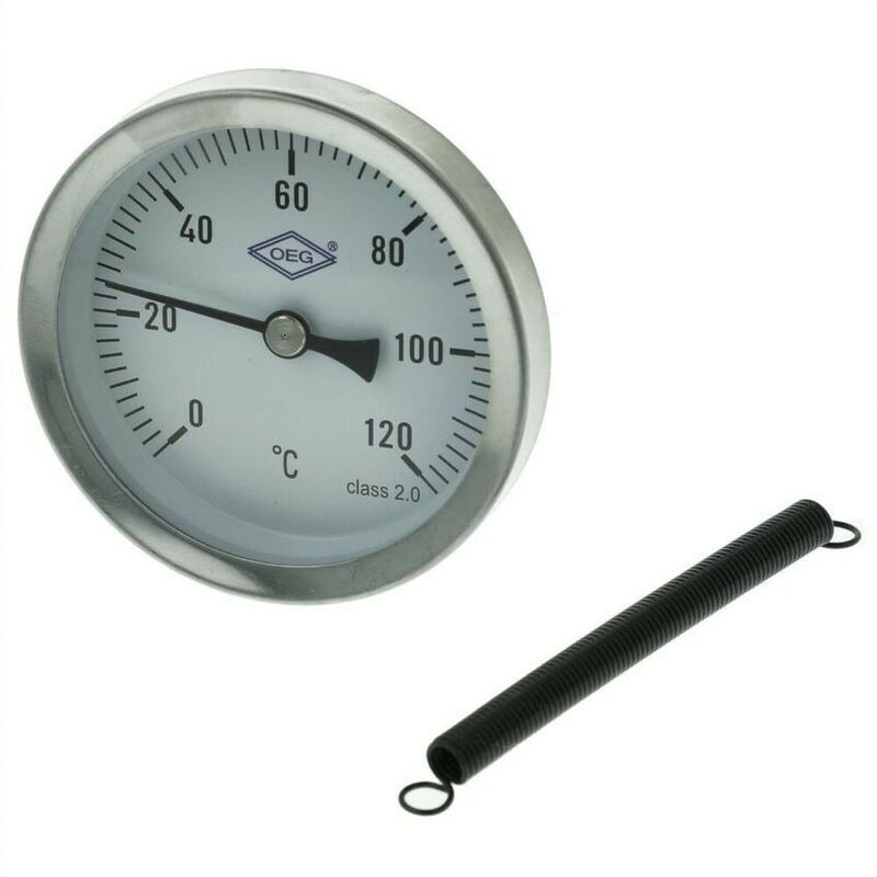Image of Termometro a contatto bimetallico da 0 a 120 °C caso 63 mm