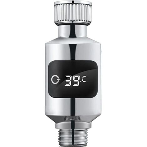 Thermomètre à eau de douche avec capteur sensible et affichage LED numérique, capteur de température du robinet d'eau sensible pour salle de bain