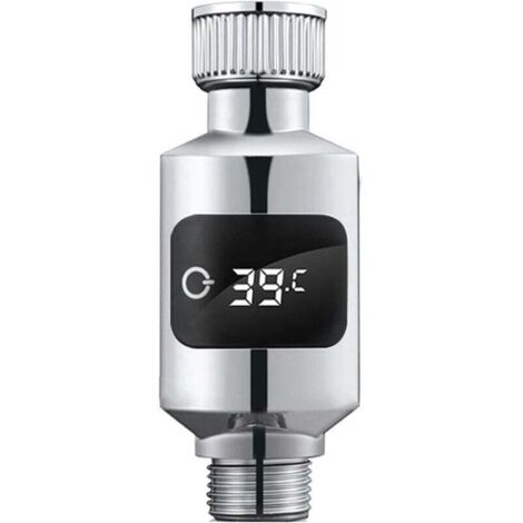 Thermomètre à eau de douche avec capteur sensible et affichage LED numérique, capteur de température du robinet d'eau sensible pour salle de bain