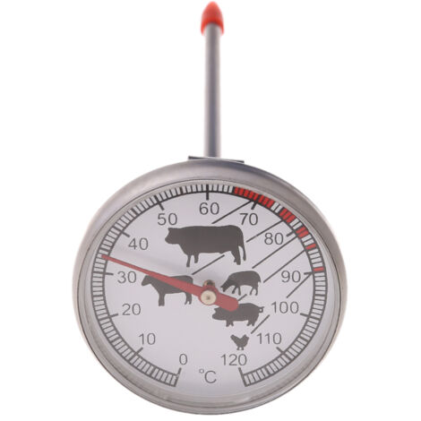 Thermomètre à sonde en acier inoxydable à lecture instantanée pour barbecue et cuisson de la viande-AquaForge