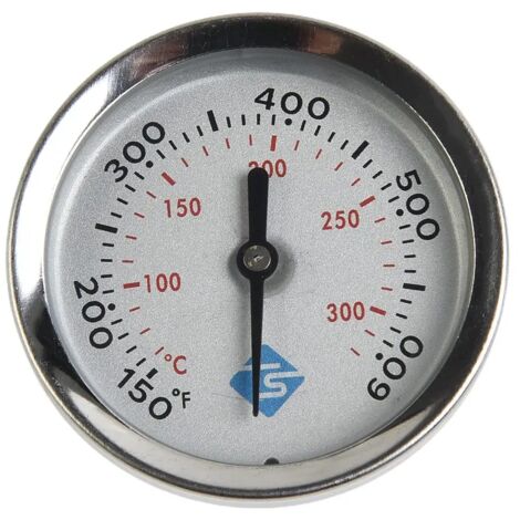 Thermomètre à viande pour barbecue avec sonde en acier inoxydable, pour une température de cuisson de 150 à 600 °C (rayons X).-AquaForge