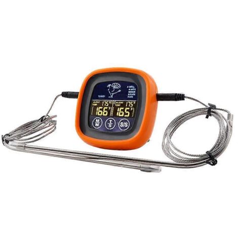 Thermomètre alimentaire numérique à double sonde TS-6602 pour barbecue et cuisson de viande, indicateur de température de cuisine-AquaForge