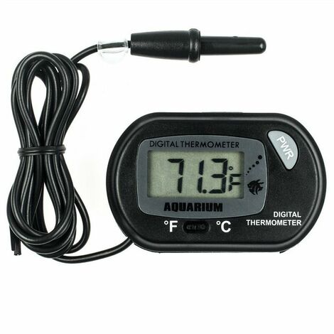 Thermomètre Aquarium - LCD Digital Thermometre Aquarium avec Ventouse Et Sonde à Immersion pour Aquarium,Terrarium 0R0EPAKIOQ