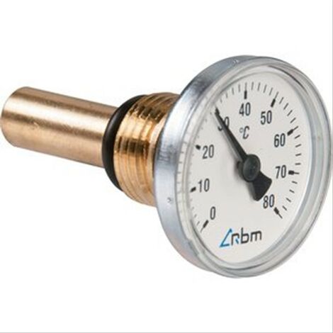 Thermomètre axial 1/2''(15/21) Ø40mm