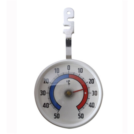 Thermomètre bi-métal pour réfrigérateur et congélateur – Plage de mesure -50°C à +50°C – Précision +/- 1°C – Longueur 120 mm – Stil