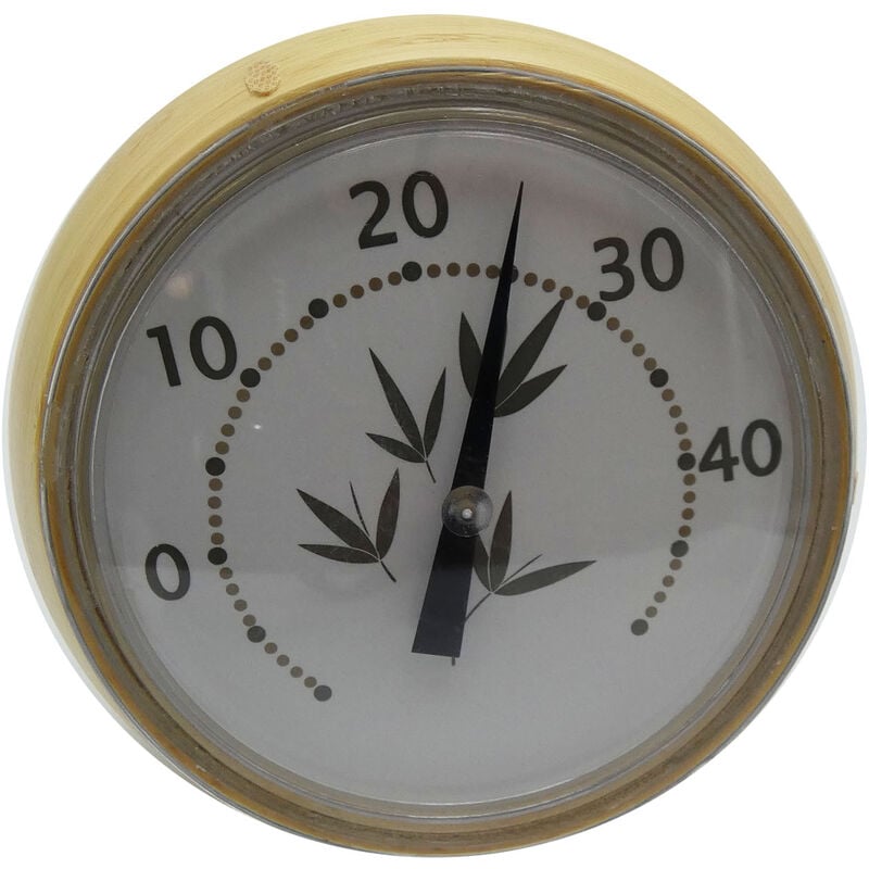 Thermomètre Bouée Bambou Flottant pour Piscine - beige