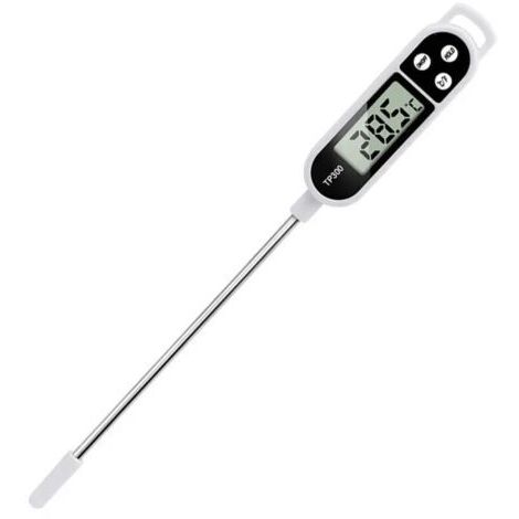 Thermometre cuisine accessoire termometre cuison,thermomètre sonde thermometre barbecue 5Secondes LCD Ecran Thermomètre pour Patisserie BBQ Lait à Viande Culinaire