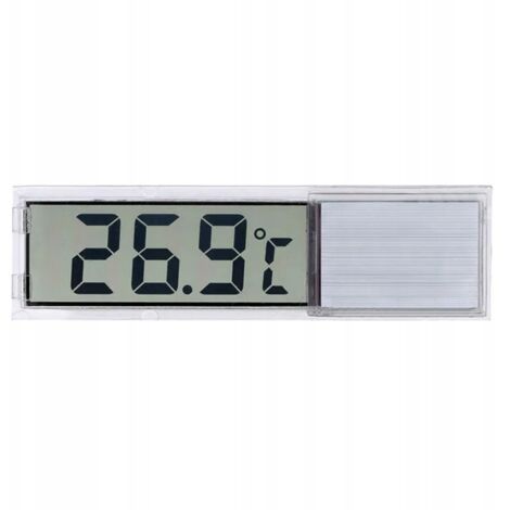 Thermomètre d'aquarium à ventouse pour aquarium, batterie, terrarium externe