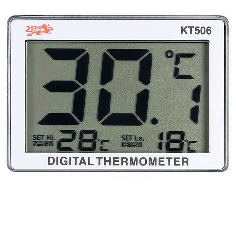 Thermometre d'aquarium numerique LCD Thermometre a eau d'aquarium 0 ℃ 37 ℃ KT506 Envoi sans batterie