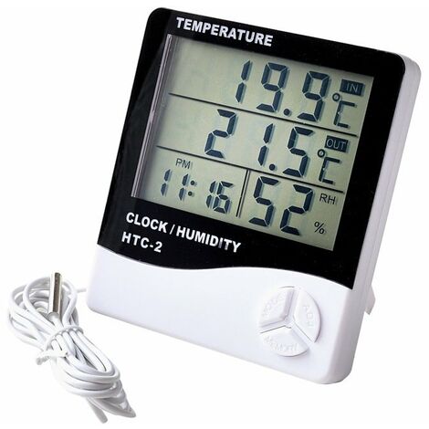 thermomètre d'aquarium numérique, thermomètre hygromètre pour aquarium incubateur reptile terrarium, thermomètre numérique avec fonction d'alarme et affichage grand écran
