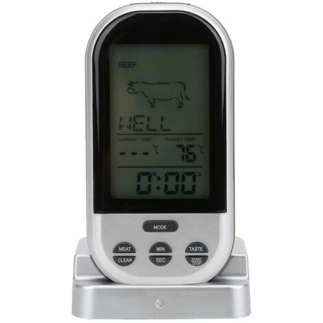 Thermomètre de barbecue, thermomètre alimentaire avec sonde pour la cuisson de la viande, Ki-AquaForge