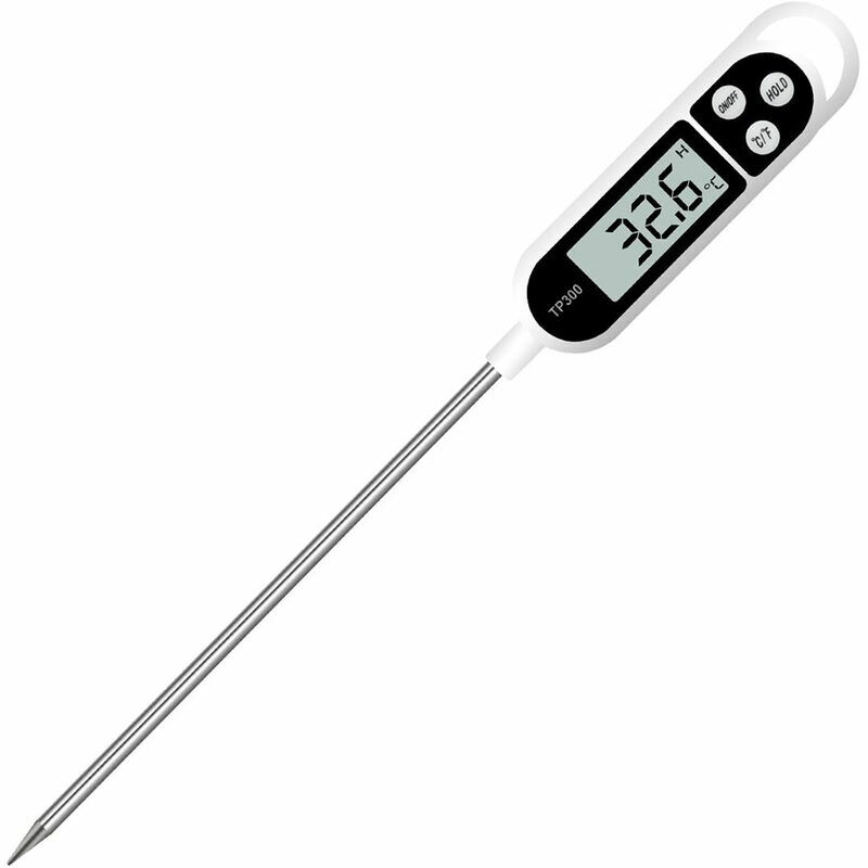 Shining House - Thermomètre de cuisine numérique Thermomètre domestique Thermomètre de four Thermomètre de cuisson, sonde longue, protection contre