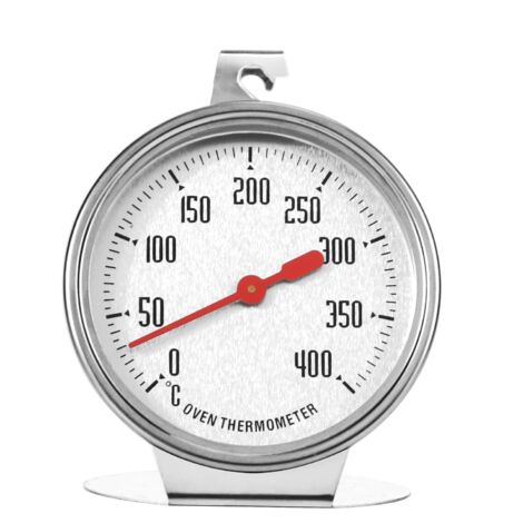 Thermomètre de Cuisson Acier Inoxydable 400° pour Suspendre ou Poser dans le Four