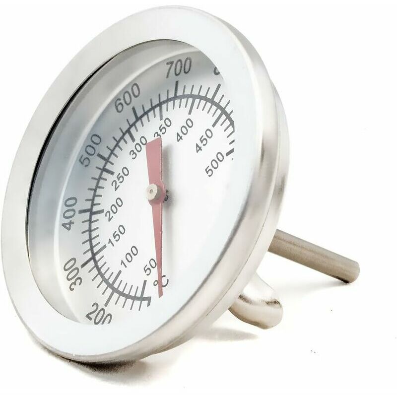 Odipie - Thermomètre de cuisson analogique résistant à la chaleur pour barbecue, fours, fumeurs, fumeurs. 10°C - 500°C