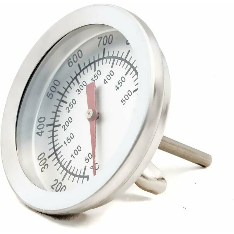 Thermomètre de cuisson analogique résistant à la chaleur pour barbecue, fours, fumeurs, fumeurs. 10°C - 500°C
