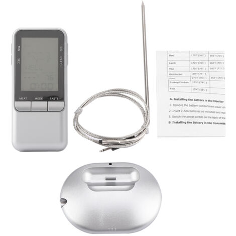 Thermomètre de cuisson numérique sans fil pour barbecue, grillades et viandes-AquaForge