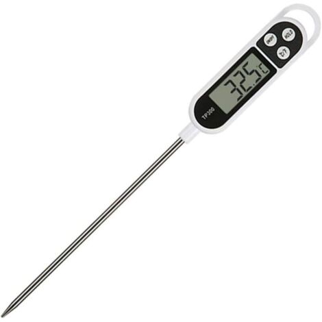 Thermomètre de cuisson, thermomètre à viande numérique avec lecture instantanée, sonde longue, arrêt automatique, thermomètres de cuisine à écran LCD