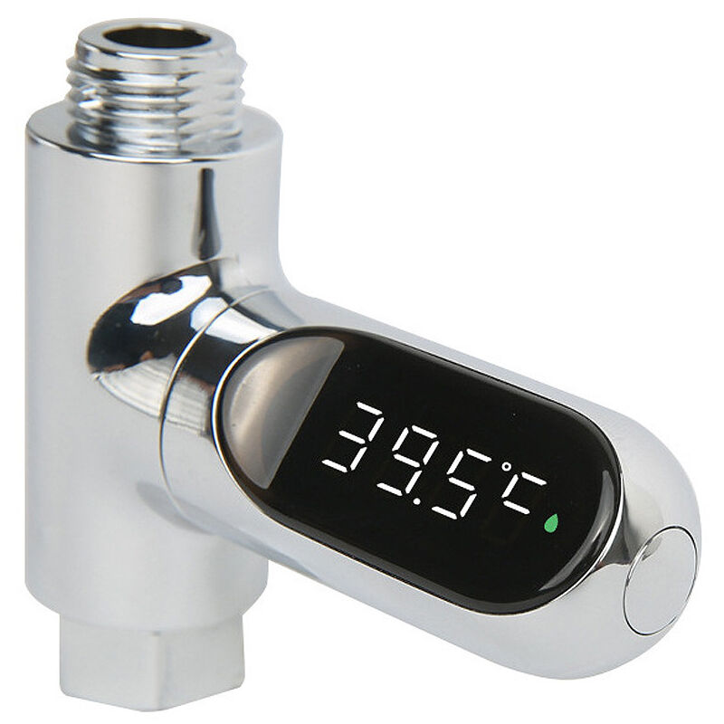 Thermomètre de Douche à LED,phe Thermomètre Numérique 0-100 ° c, avec thermomètre Rotatif à 360 °, Compteur d'eau à led, Thermomètre pour Eau de