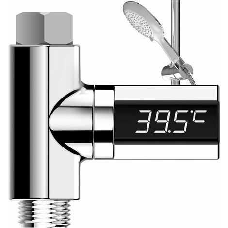 Thermomètre de douche numérique avec affichage de la température en degrés Celsius sur écran LED Contrôle de la température de l'eau pour les soins de bébé