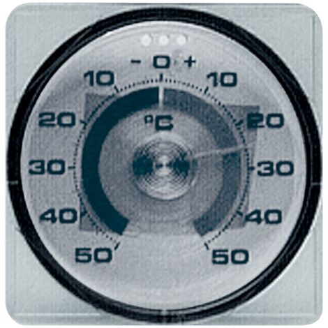 Thermomètre de fenêtre Plage de mesure -50 à 50 °C T.17mm plastique